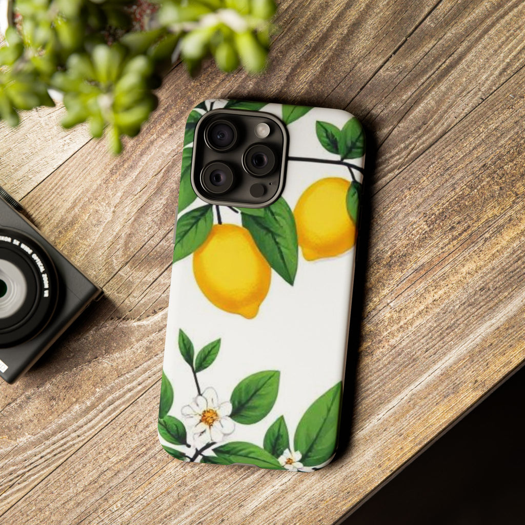 Lemon Blossom Tough Phone Case for iPhone