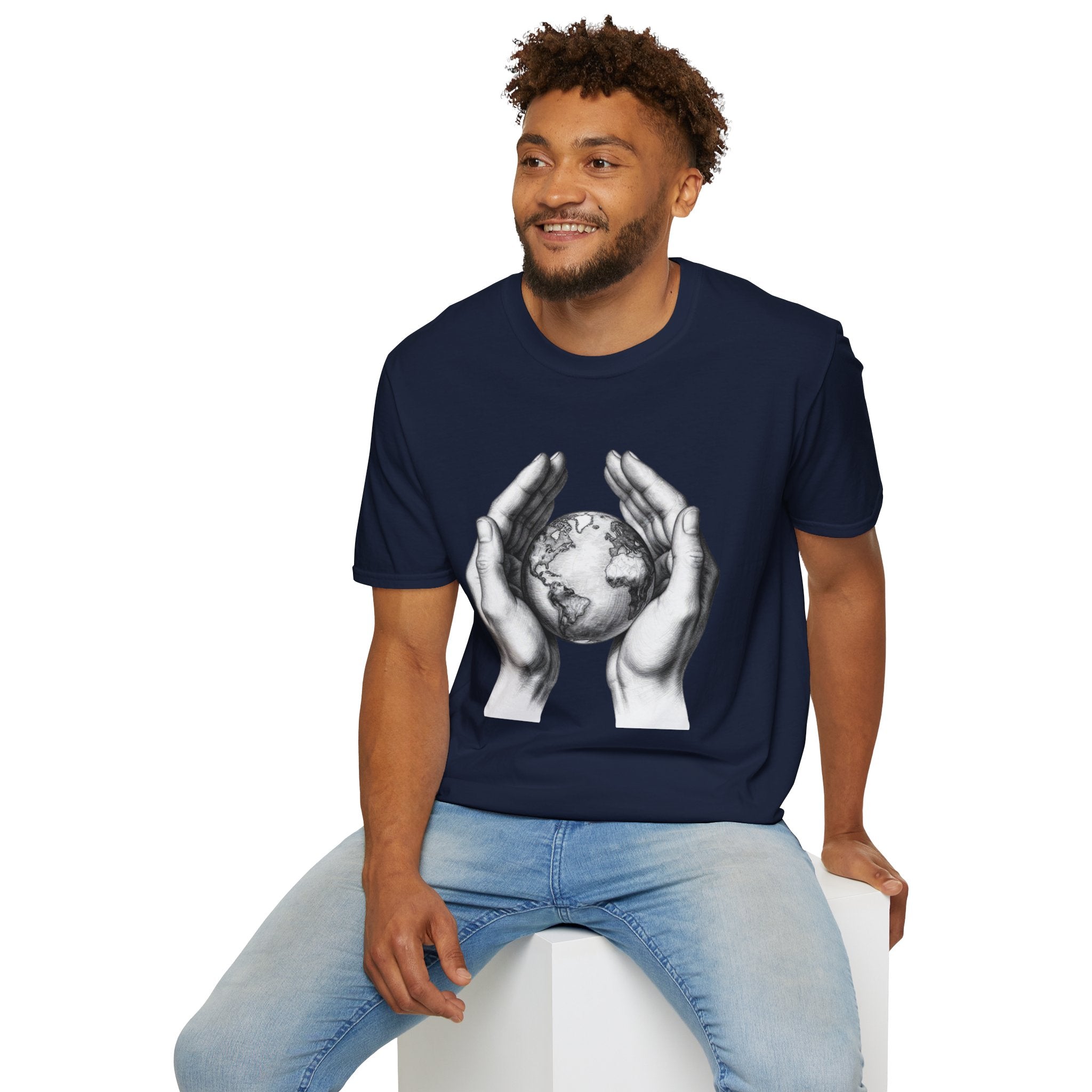 Earth in Your Hands T-Shirt — Protect the Planet Graphic Tee