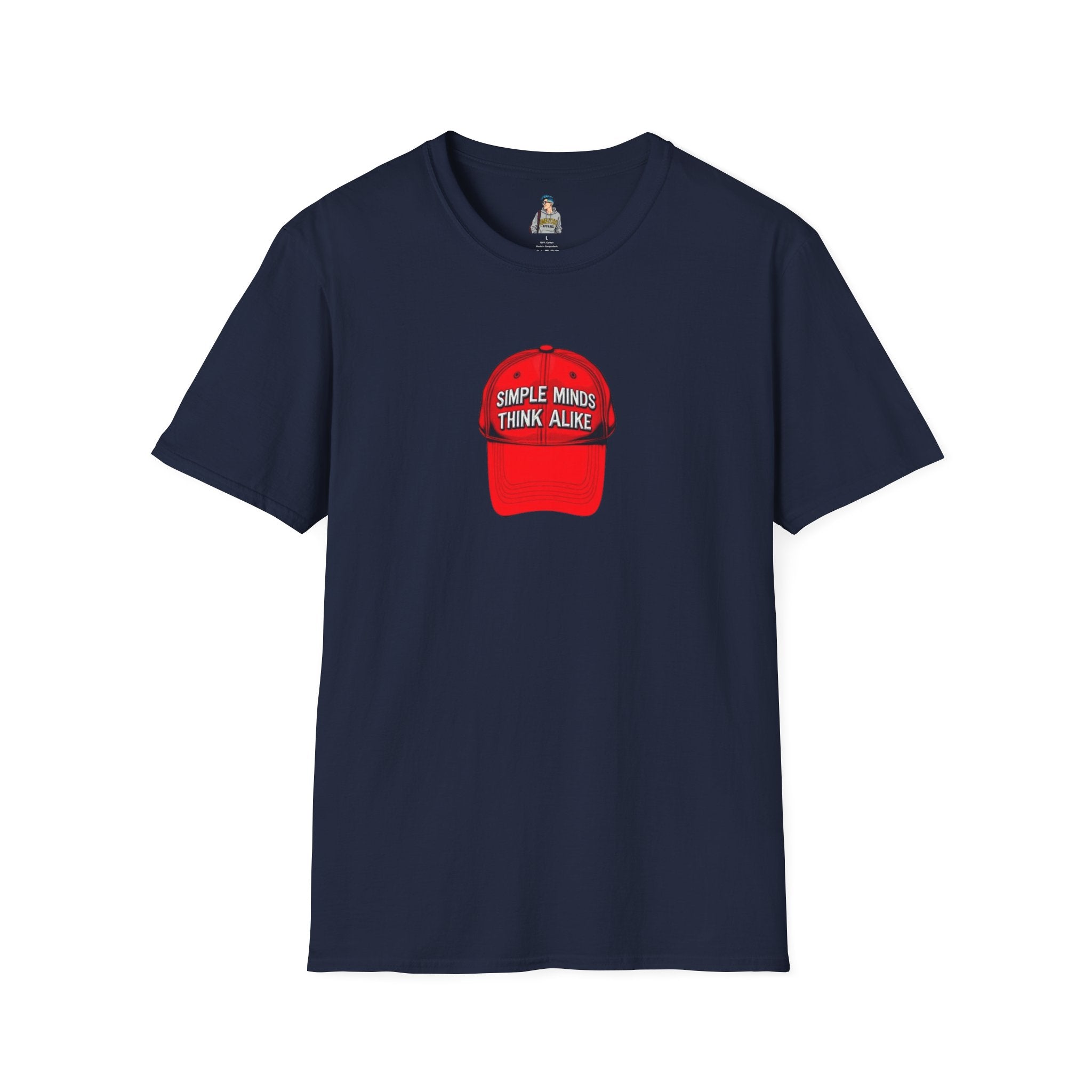 Unisex Softstyle T-Shirt - 'Simple Minds Think Alike' & 'Make America Think Again' Graphic Tee