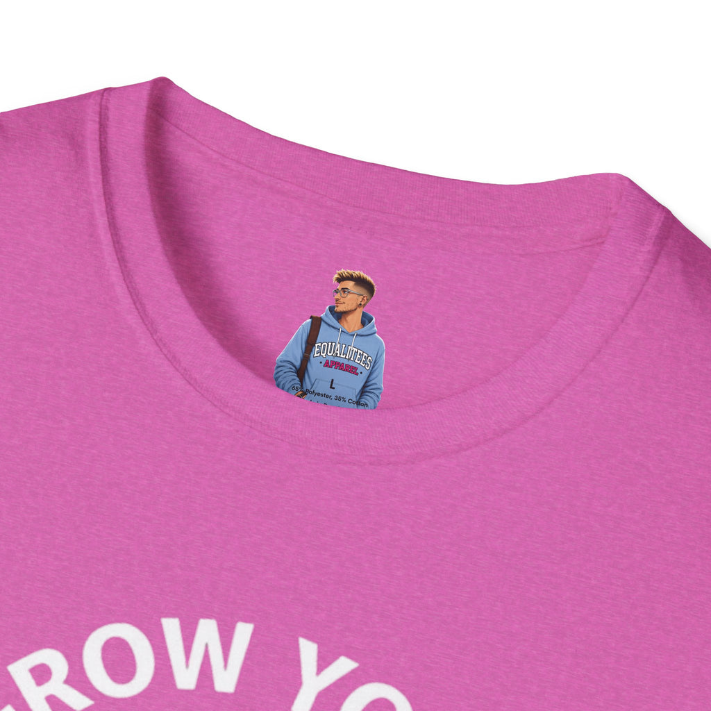 Grow Your Own Way Trans Pride Unisex T-Shirt - Floral Design for Garden Lovers
