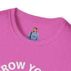 Grow Your Own Way Trans Pride Unisex T-Shirt - Floral Design for Garden Lovers