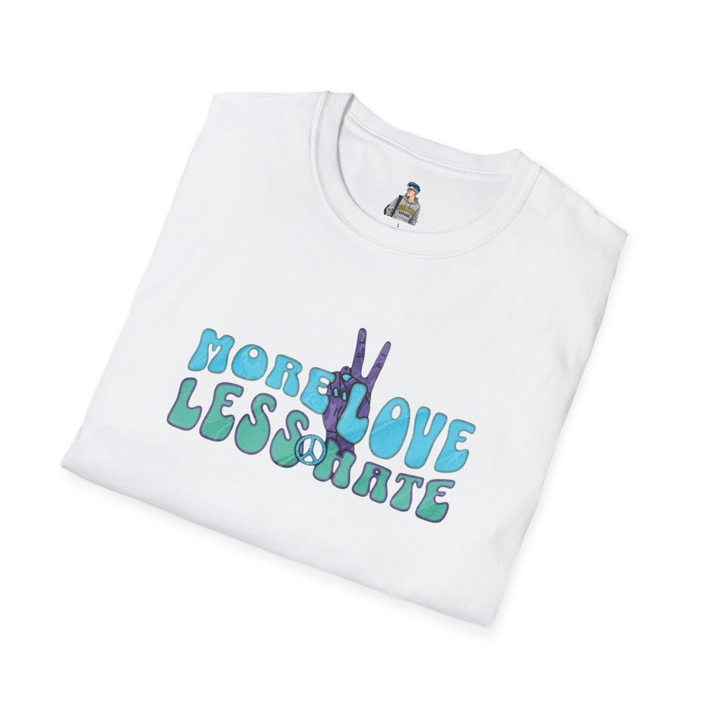 More Love Less Hate Unisex Softstyle T-Shirt