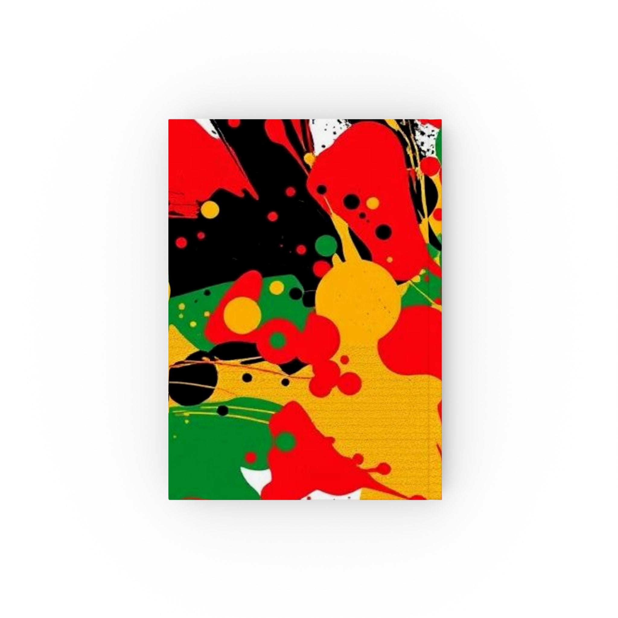 Abstract Pan-African Colors Design Hard Backed Journal - Perfect for Gifts, Journaling, and Celebrations