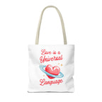 Love is a Universal Language Design - Tote Bag