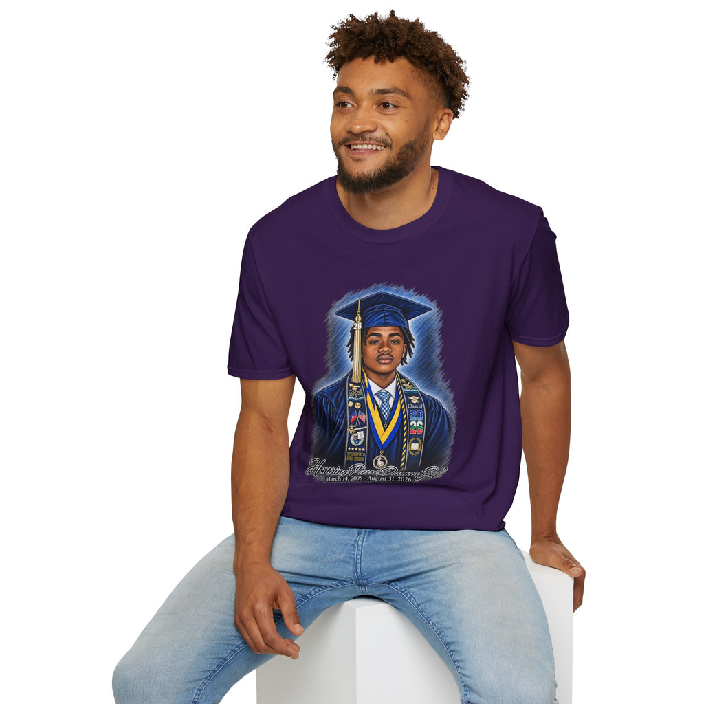 Portrait Front and Back - In Memory of Pierre Damas Bel T-Shirt
