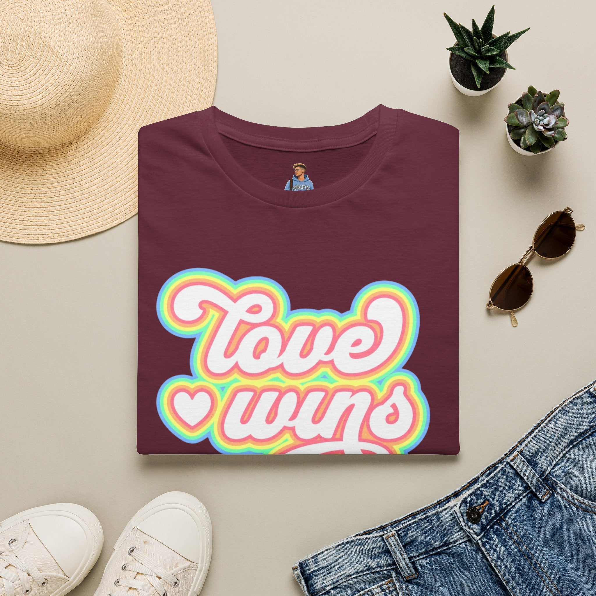 Love Wins Unisex Softstyle T-Shirt - Positive Vibes for Pride and Everyday Wear