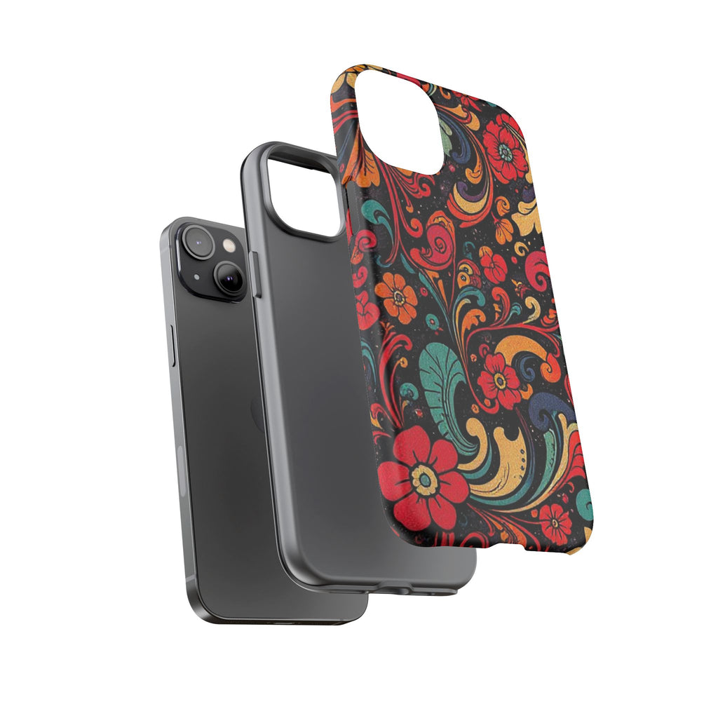 Floral Paisley Tough Case for iPhone — Vibrant Protective Phone Cover