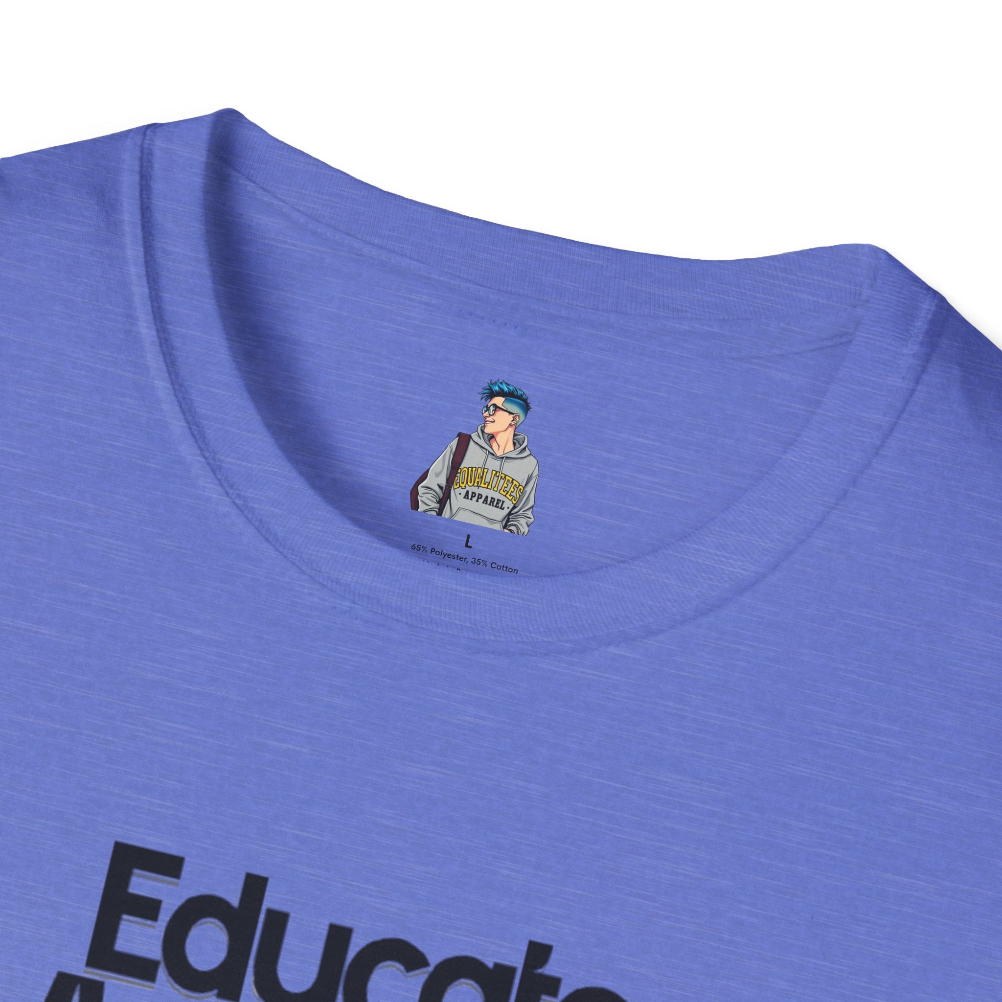 Teacher Advocate T-Shirt - Subtle Pride Educate Advocate Celebrate Design - EqualiTees.Me