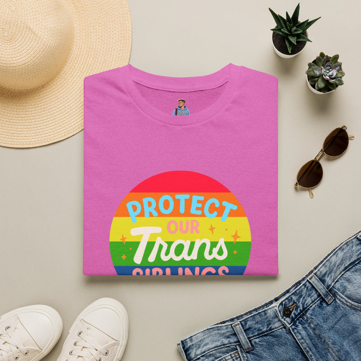 Protect Our Trans Siblings Pride Tree Las Vegas T-Shirt