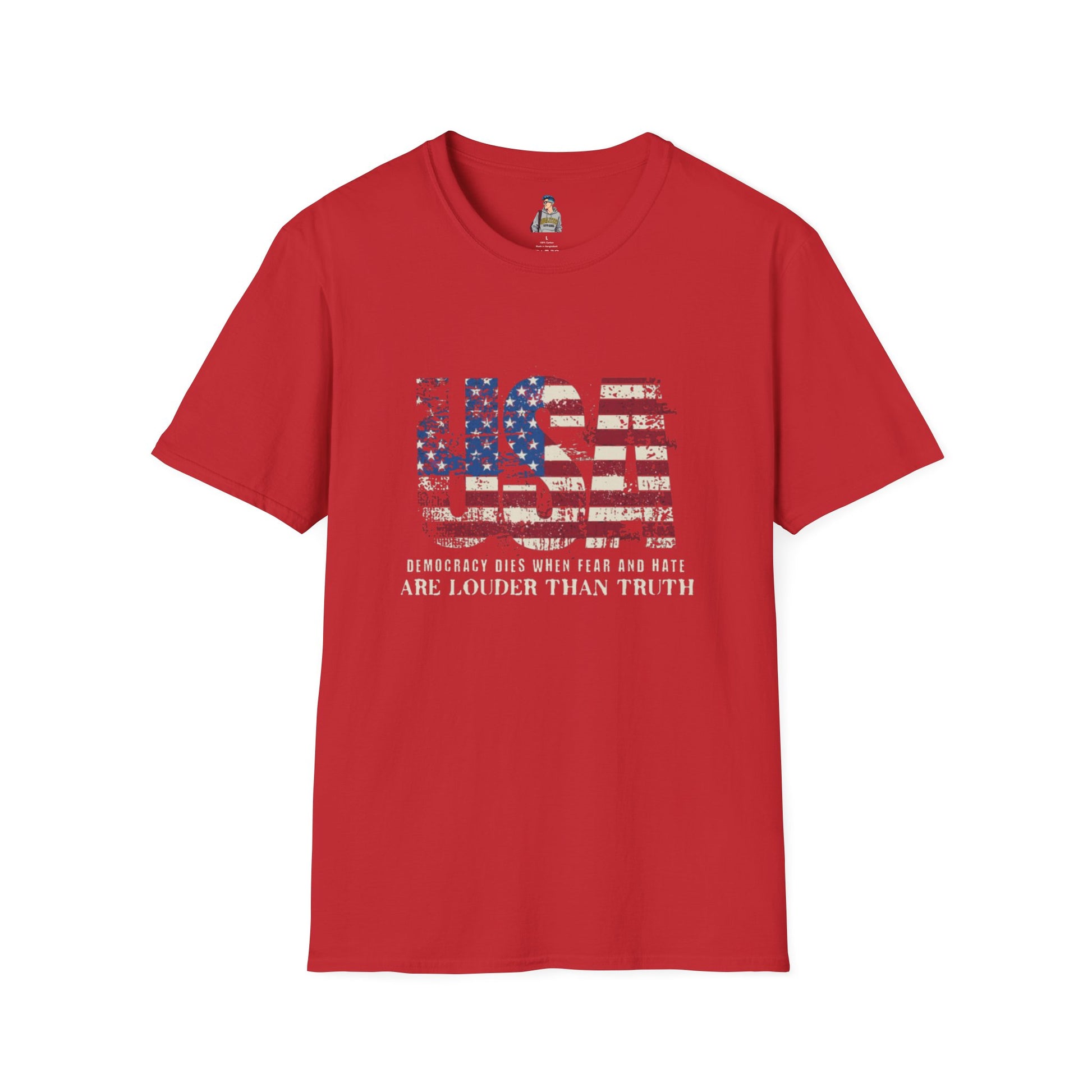 USA Democracy Statement Unisex Softstyle T-Shirt