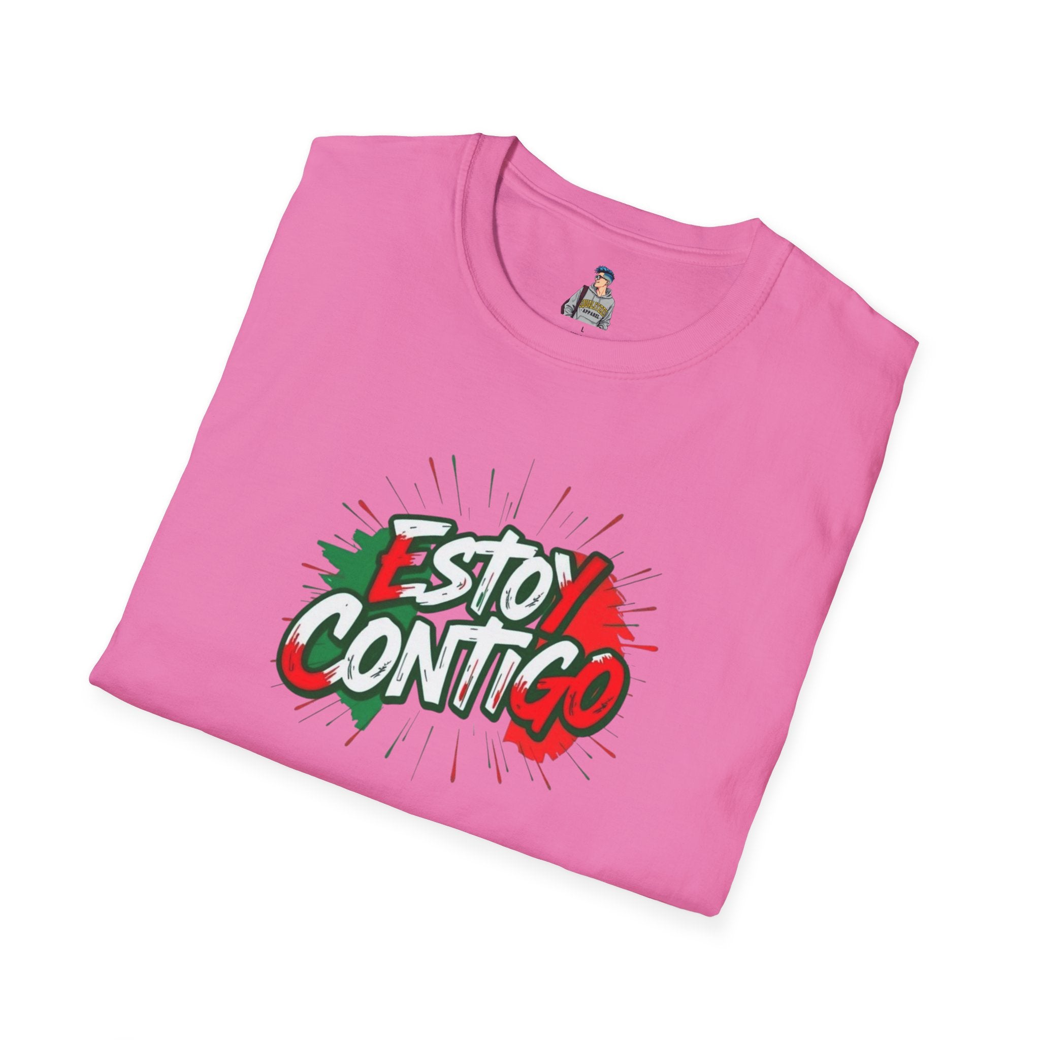 Estoy Contigo (I Am With You) Immigrants Make America Great Unisex Softstyle T-Shirt Classic Protest Tee