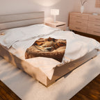 Cozy Pup Velveteen Plush Blanket – Adorable Dog Design for Comfort and Warmth