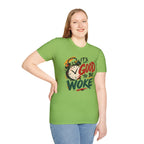 T-Shirt — "It's Good To Be Woke" Graphic Tee (Alarm Clock Design)