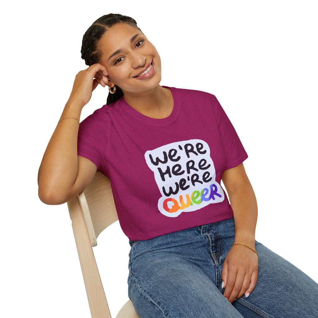 We’re Here We’re Queer Pride Tree Las Vegas T-Shirt