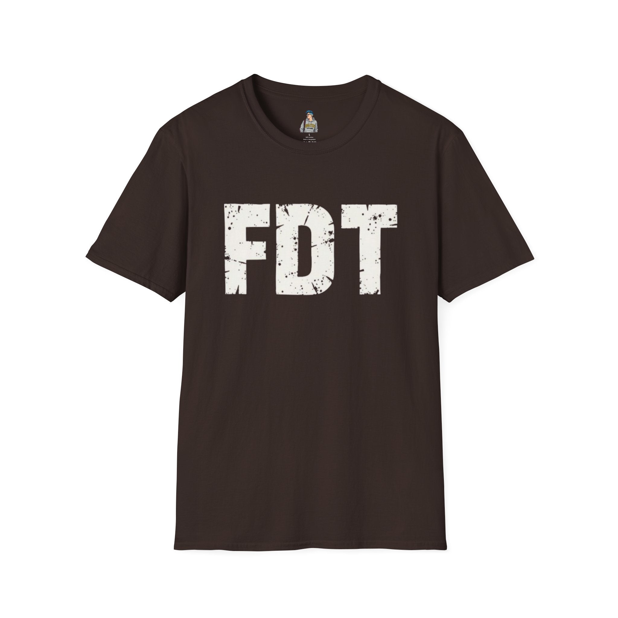 FDT Distressed Graphic T‑Shirt — Bold Statement Tee