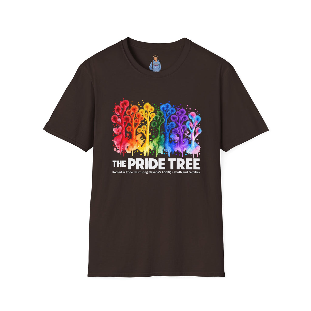 Pride Tree Las Vegas White Text T-shirt