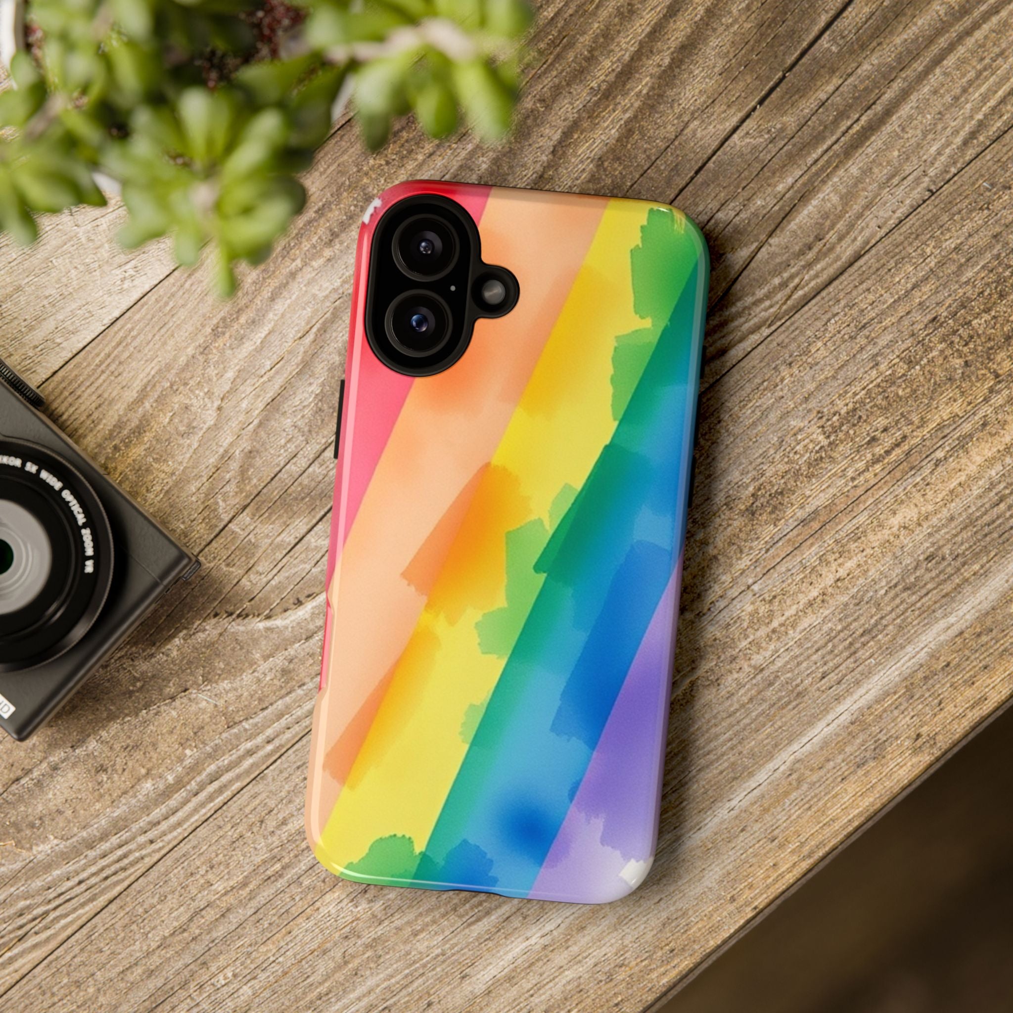 Rainbow Watercolor Art Tough Cases For Android & iPhone