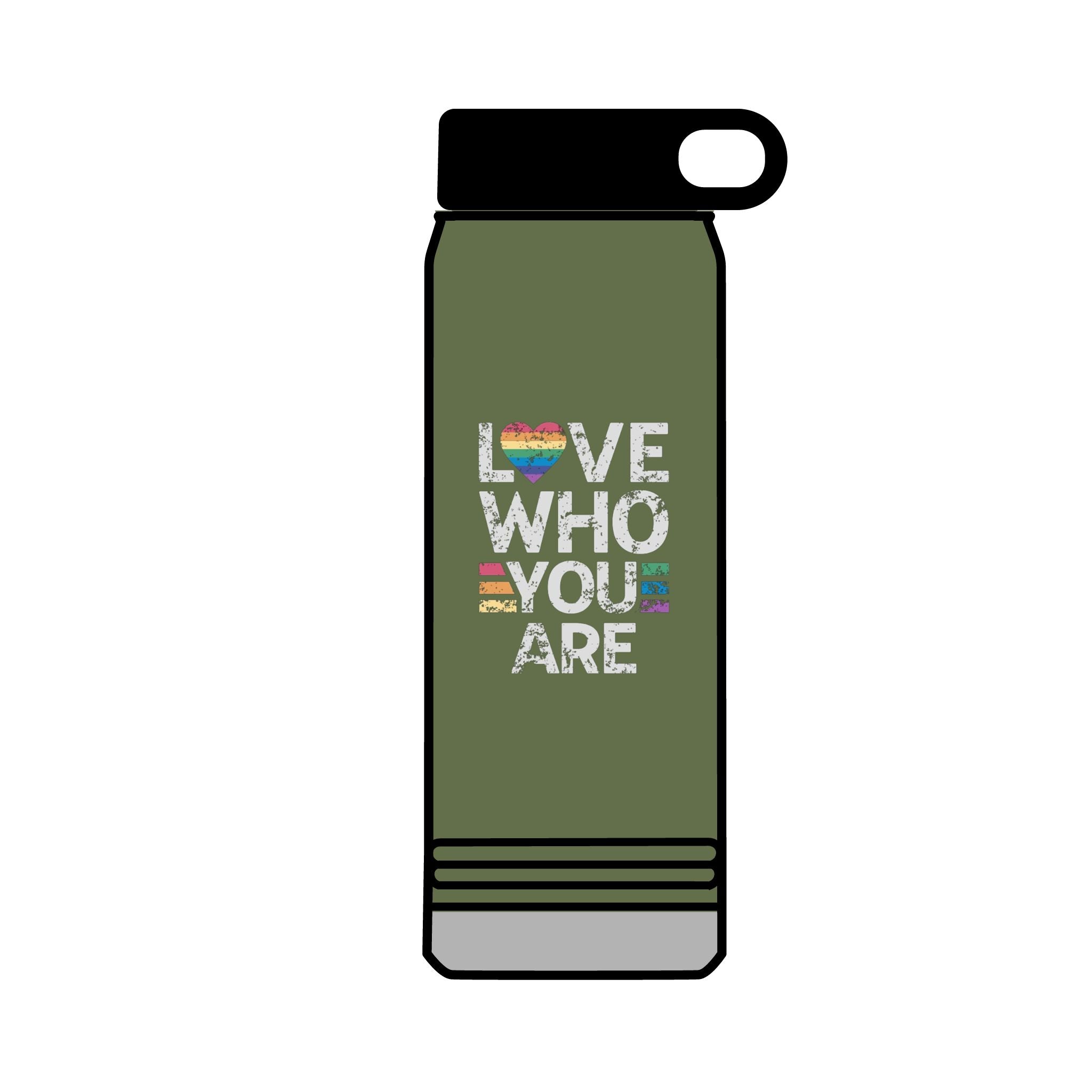 32oz Water Bottle Love Who You Are