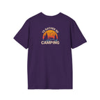 Unisex Softstyle T-Shirt - 'I'd Rather Be Camping' Adventure Tee