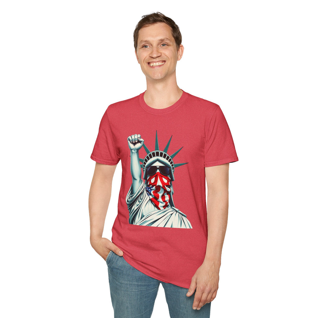 Resist - Patriotic Statue of Liberty T-Shirt - Unisex Softstyle Tee
