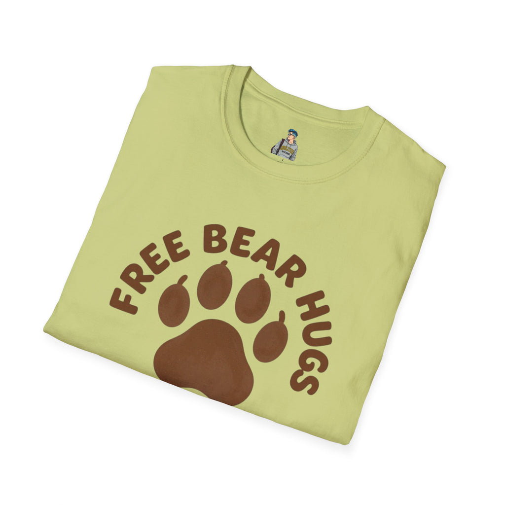 Free Bear Hugs T-Shirt — Cute Paw Print Wildlife Tee