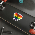 Die-Cut Stickers - Love is Love Rainbow Heart