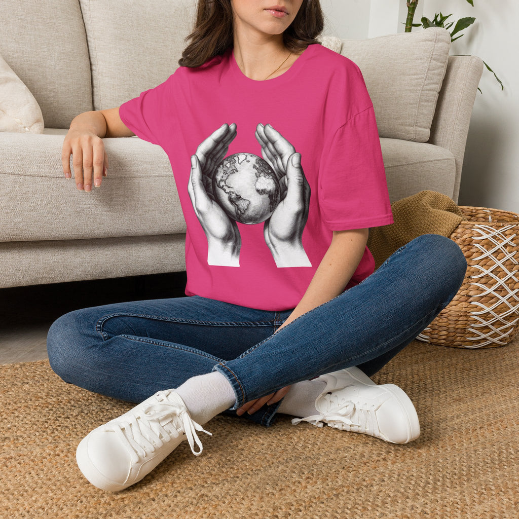 Earth in Your Hands T-Shirt — Protect the Planet Graphic Tee