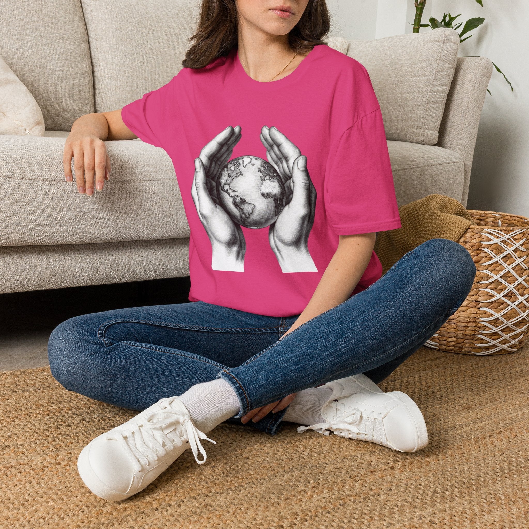 Earth in Your Hands T-Shirt — Protect the Planet Graphic Tee