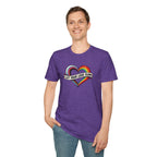 Let Your Love Flow Rainbow Heart T-Shirt