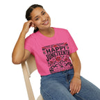 Juneteenth T-Shirt — "Happy Juneteenth" Floral Freedom Tee