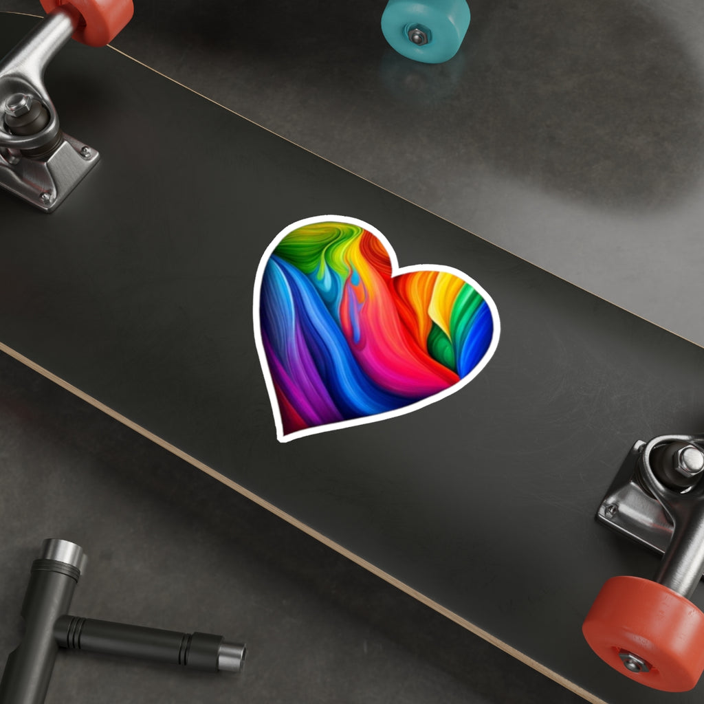Die-Cut Stickers - Rainbow Heart