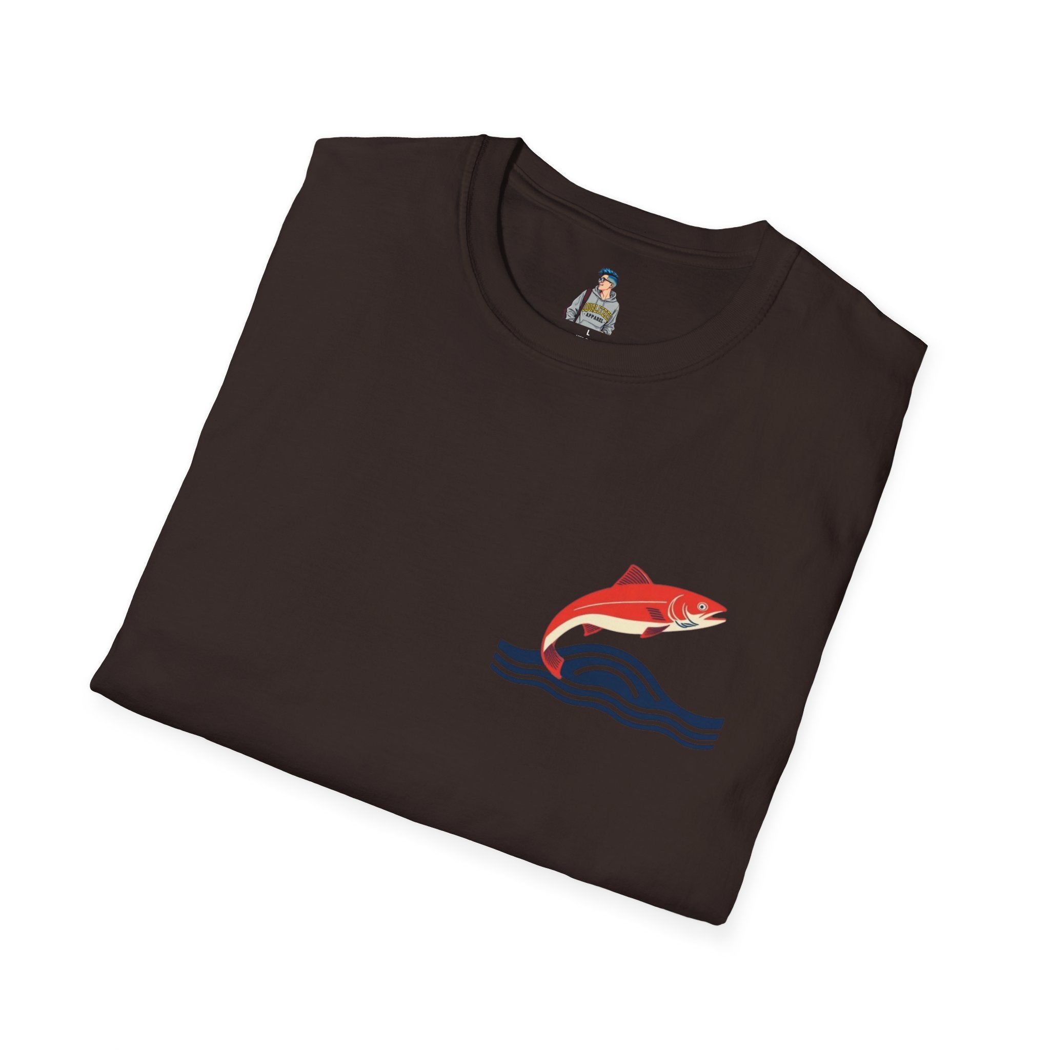 Jumping Salmon Native Pride Softstyle Unisex T-shirt