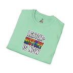 LGBTQIA+ History Is Now Unisex Softstyle T-Shirt