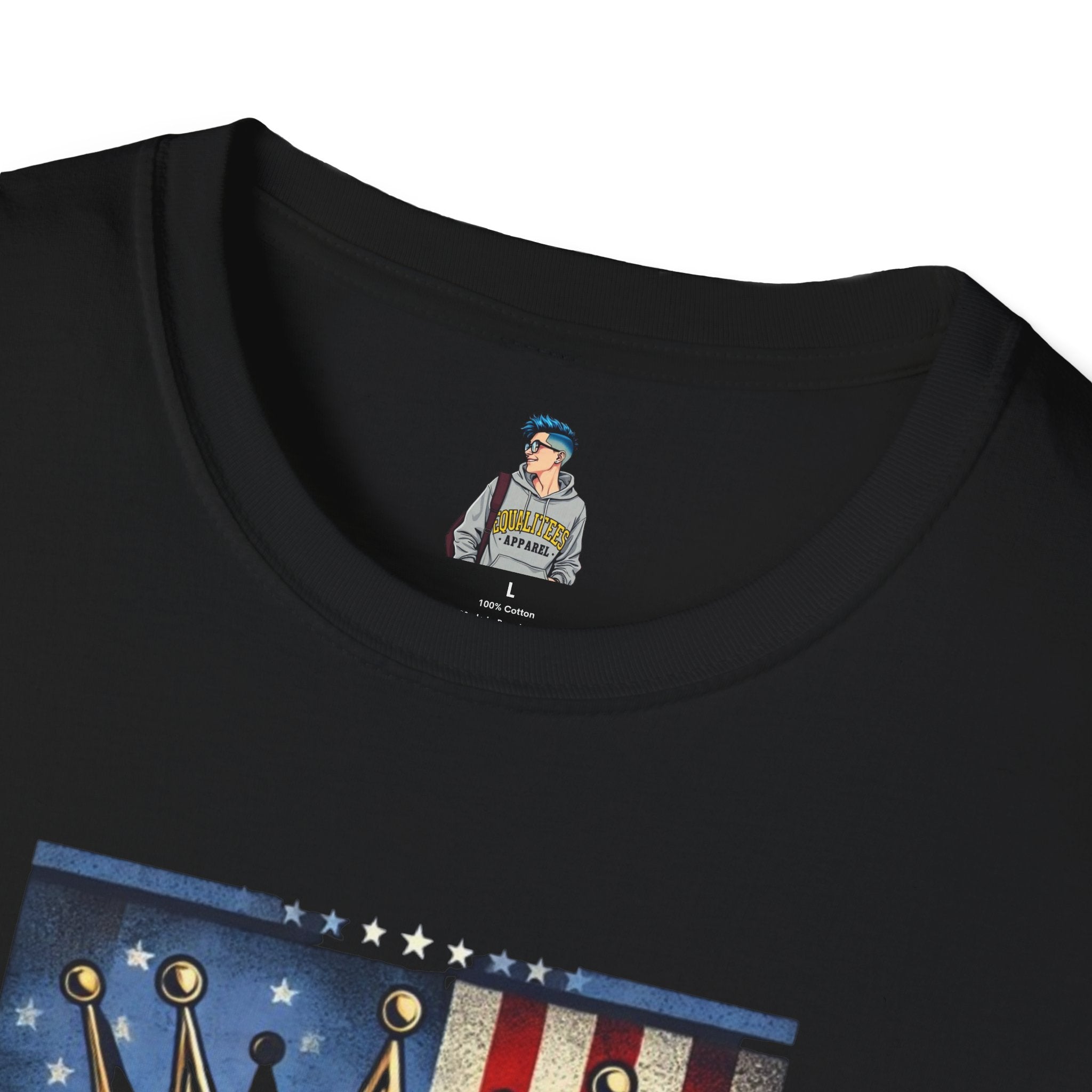 No Kings in America-Democracy Matters  Unisex Softstyle T-Shirt