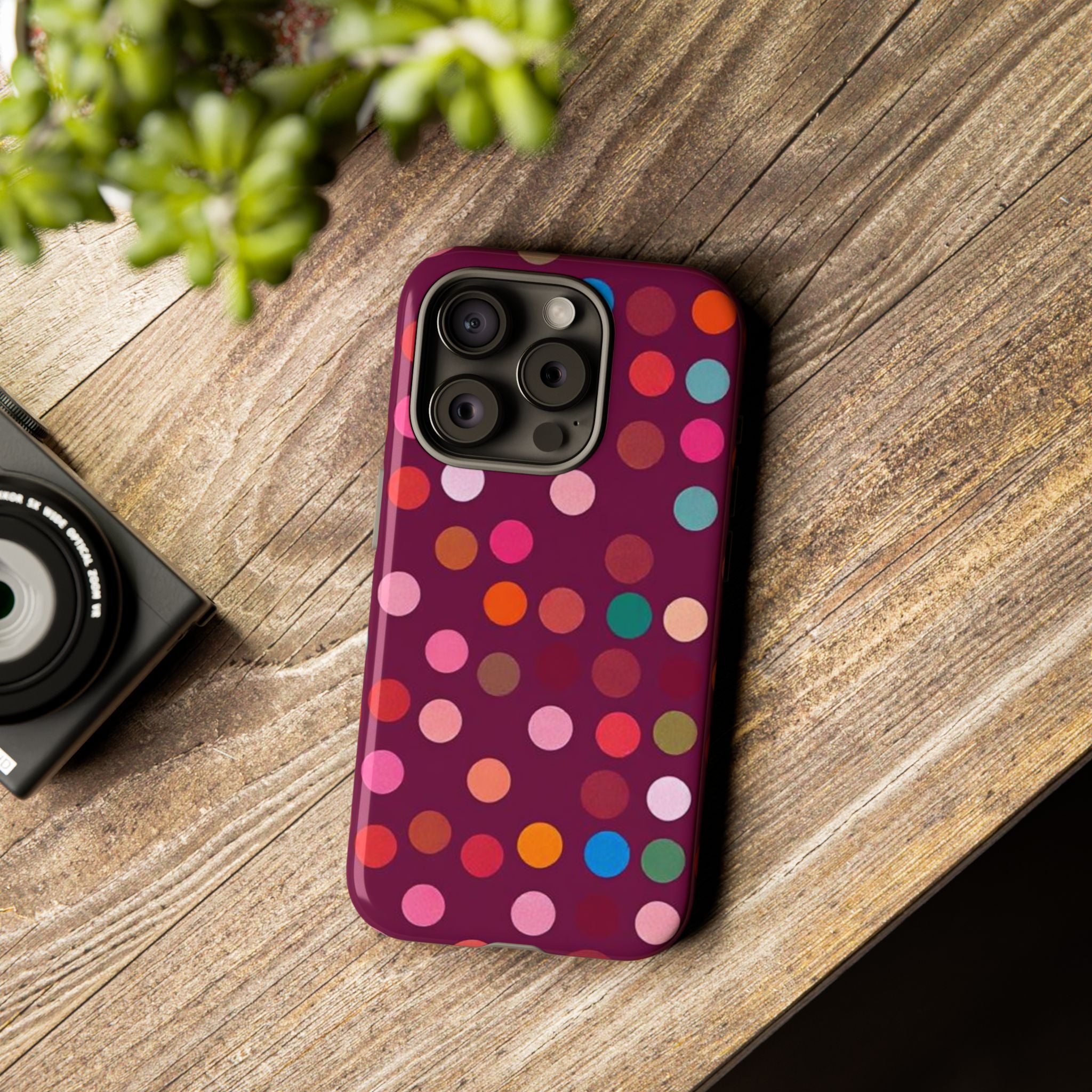 Polka Dot Tough Case for iPhone