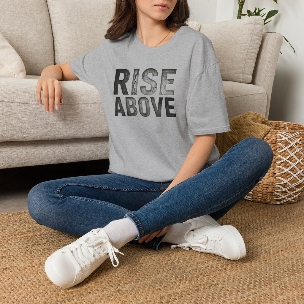 Rise Above Motivational Graphic T-Shirt