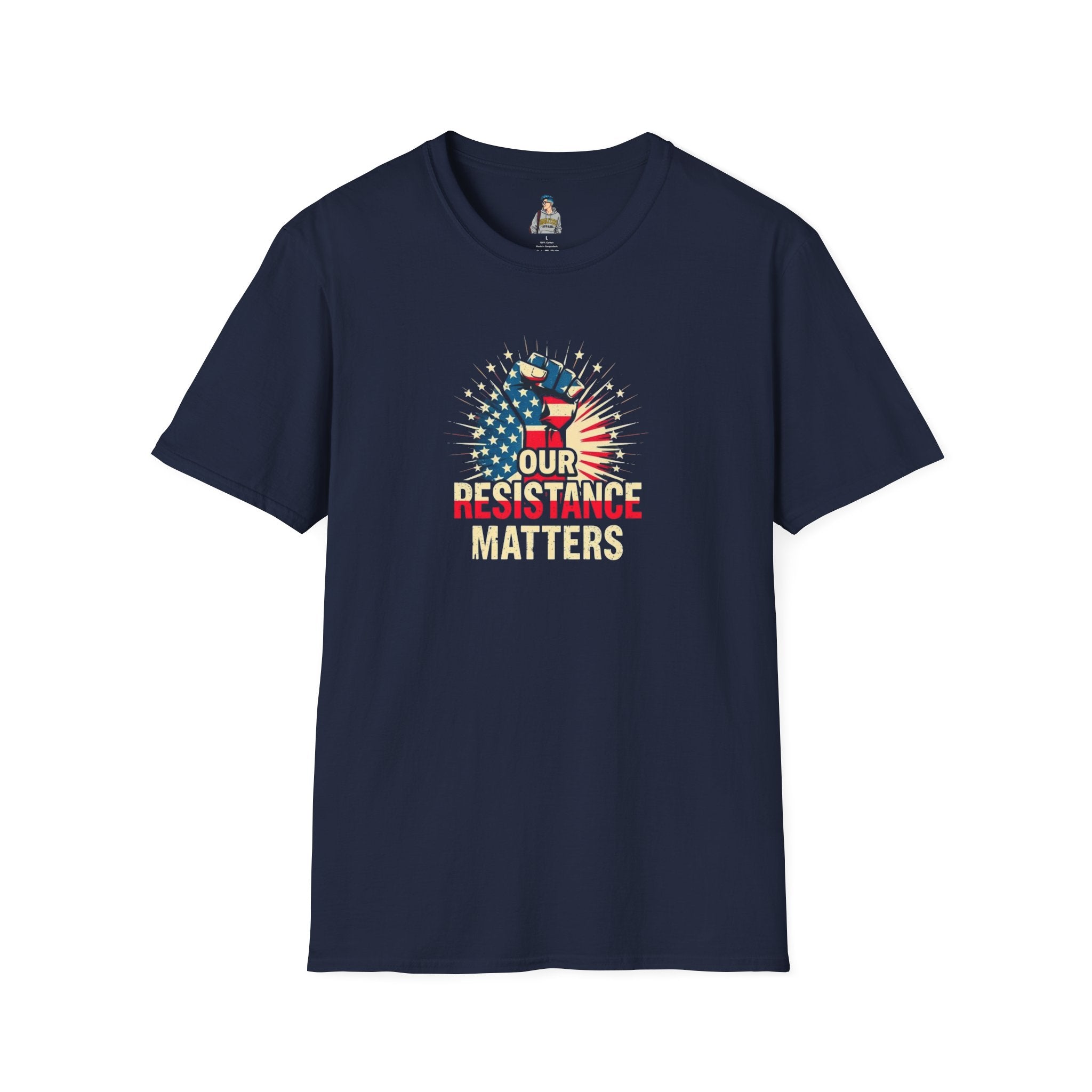 Patriotic Activism T-Shirt - Our Resistance Matters & Save Democracy Designs