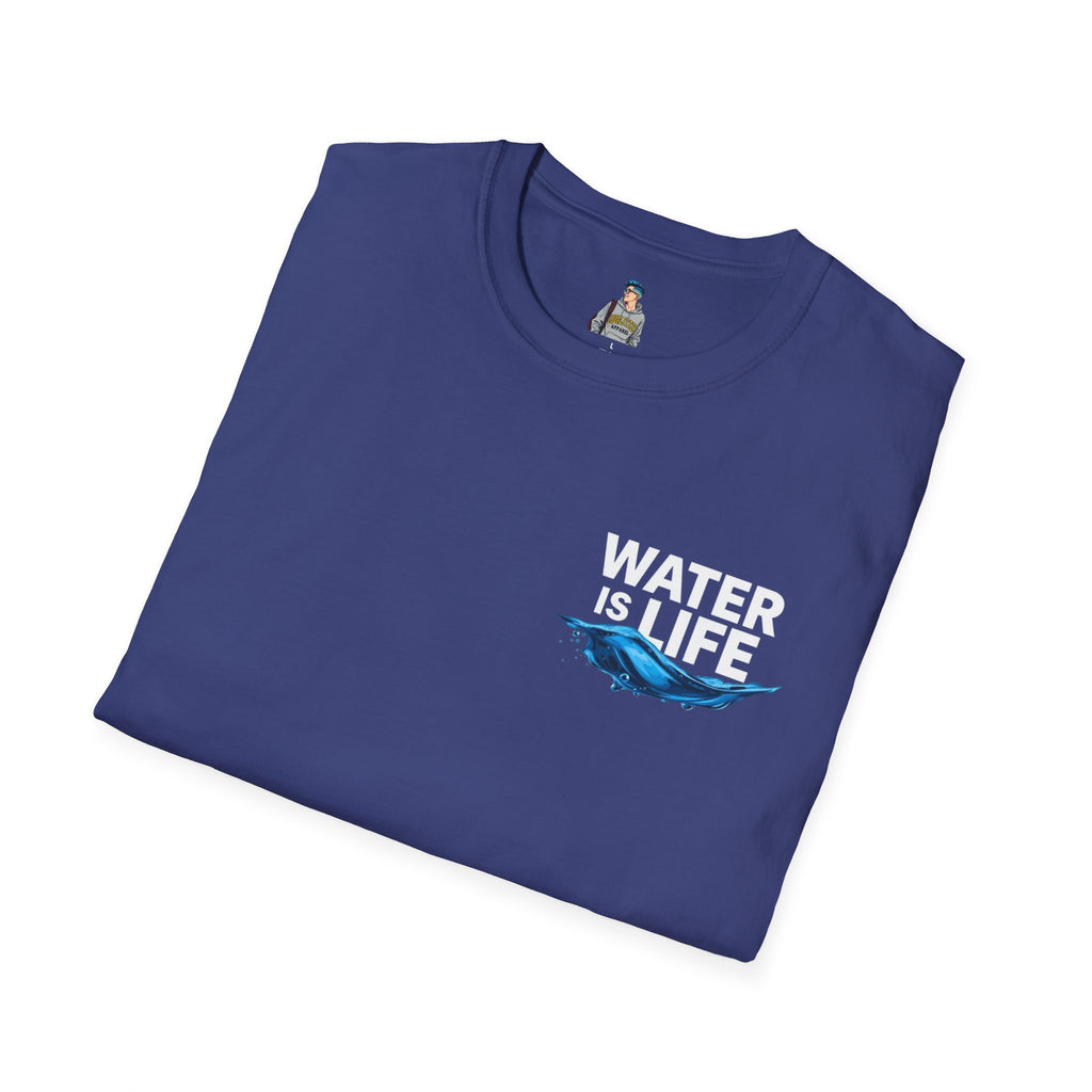 Water is Life Unisex T-Shirt | Eco-Friendly Tee for Environmentalists, Beach Lovers, Awareness Campaigns, Gifting
