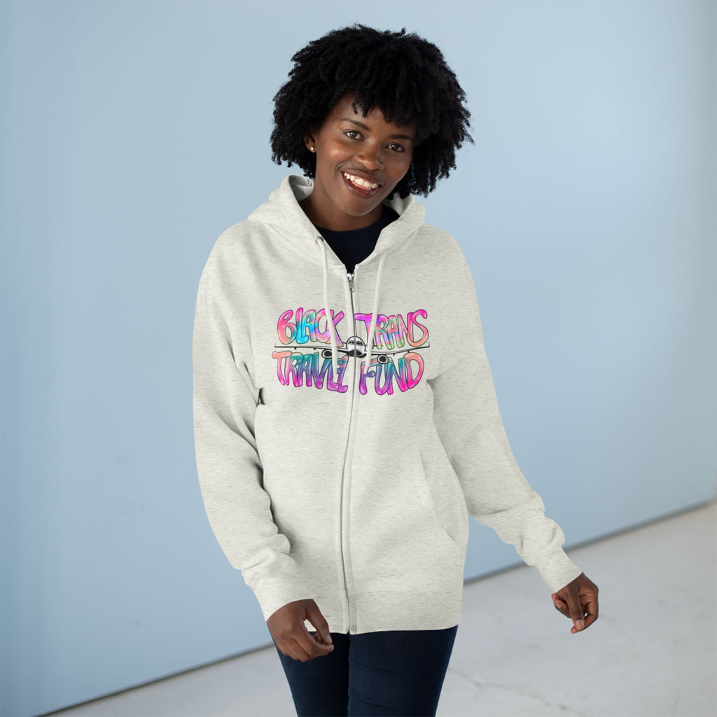 BTTF - Black Trans Travel Fund Unisex Zip-Up Hoodie