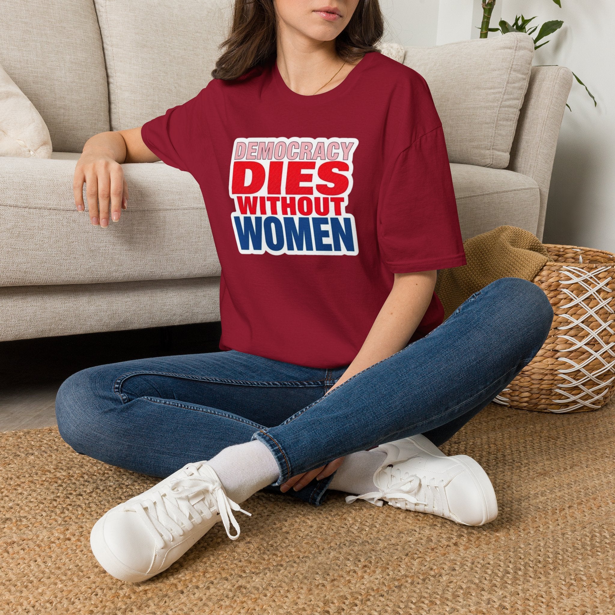 Democracy Dies Without Women Unisex Softstyle T-Shirt