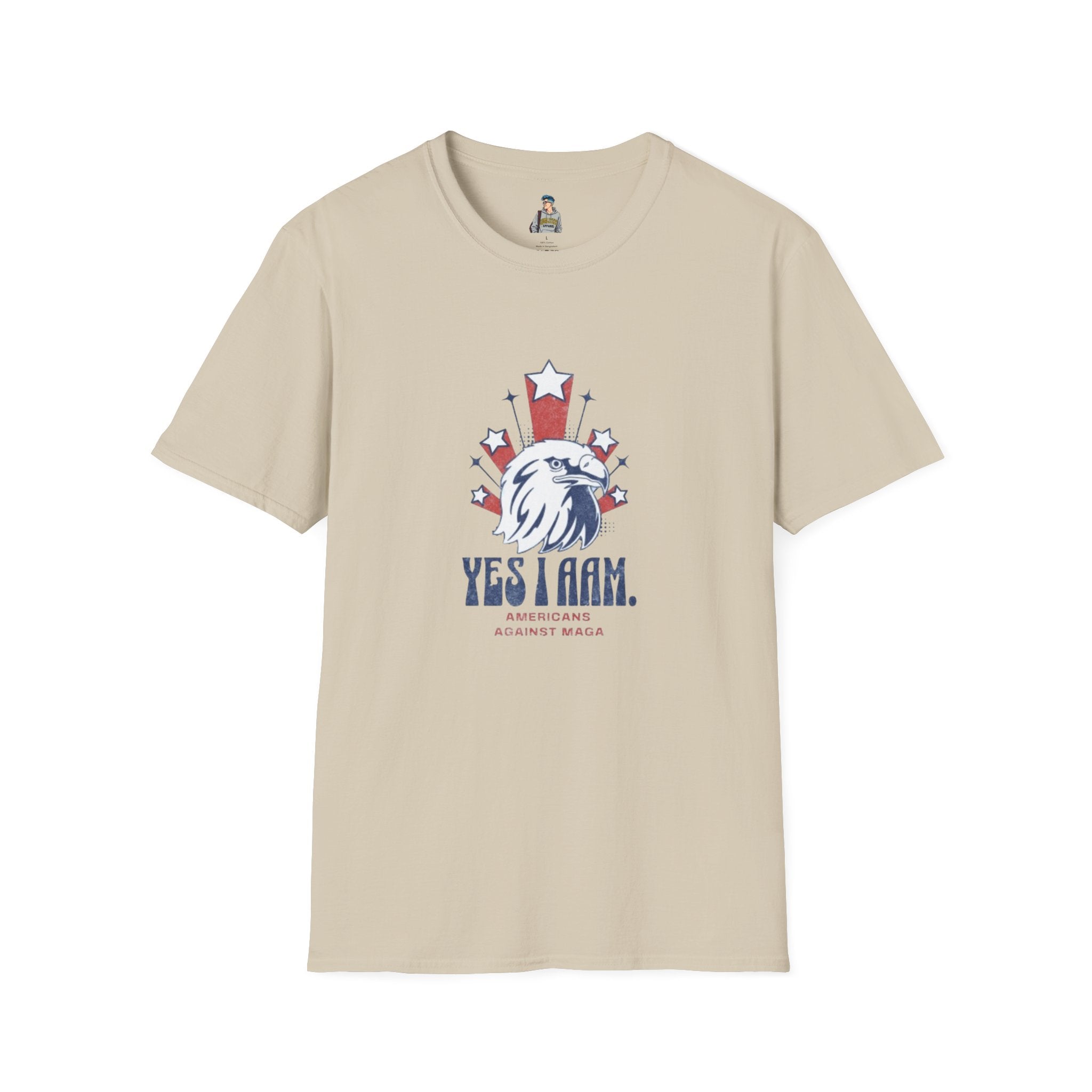 Americans Against MAGA Red Patriots Unisex Softstyle T-Shirt