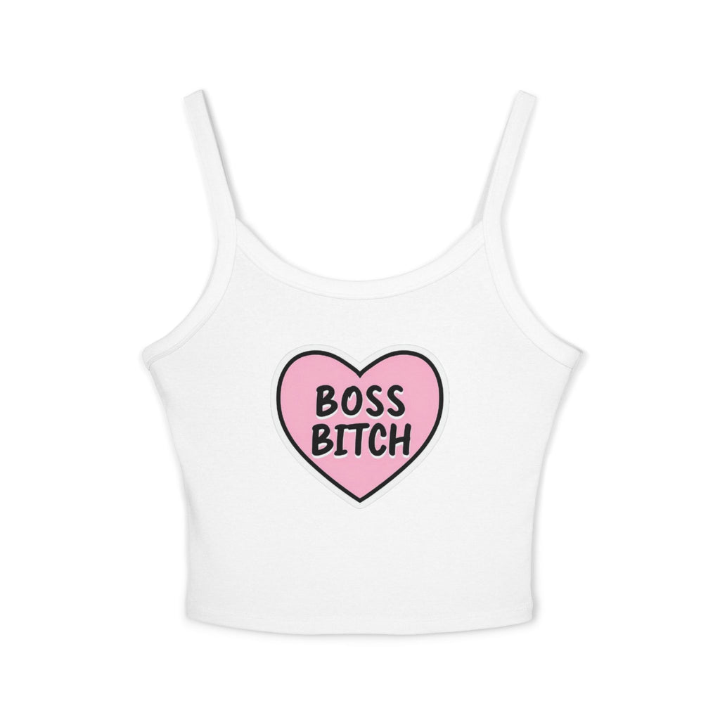 Boss Bitch Women's Spaghetti Strap Tank Top - Confident & Stylish Summer Wear