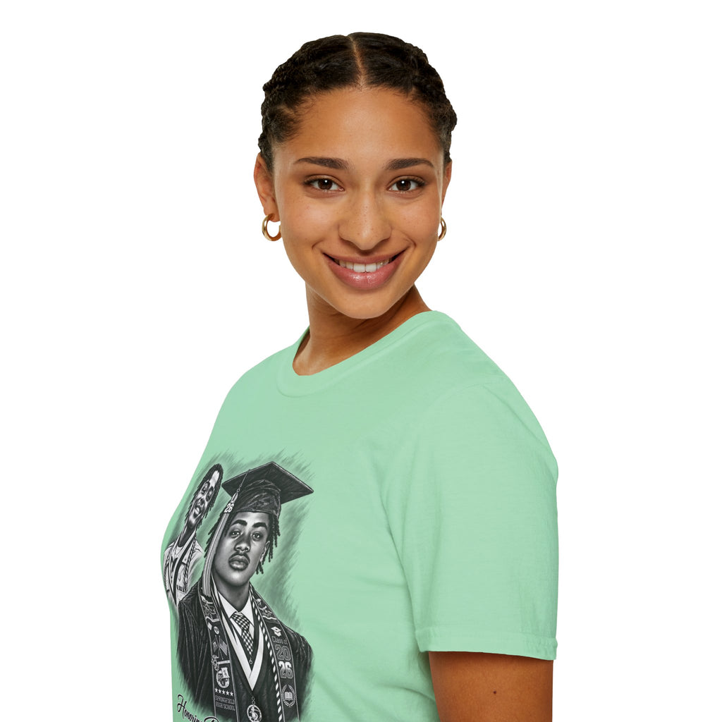 Double Portrait Front - In Memory of Pierre Damas Bel T-Shirt