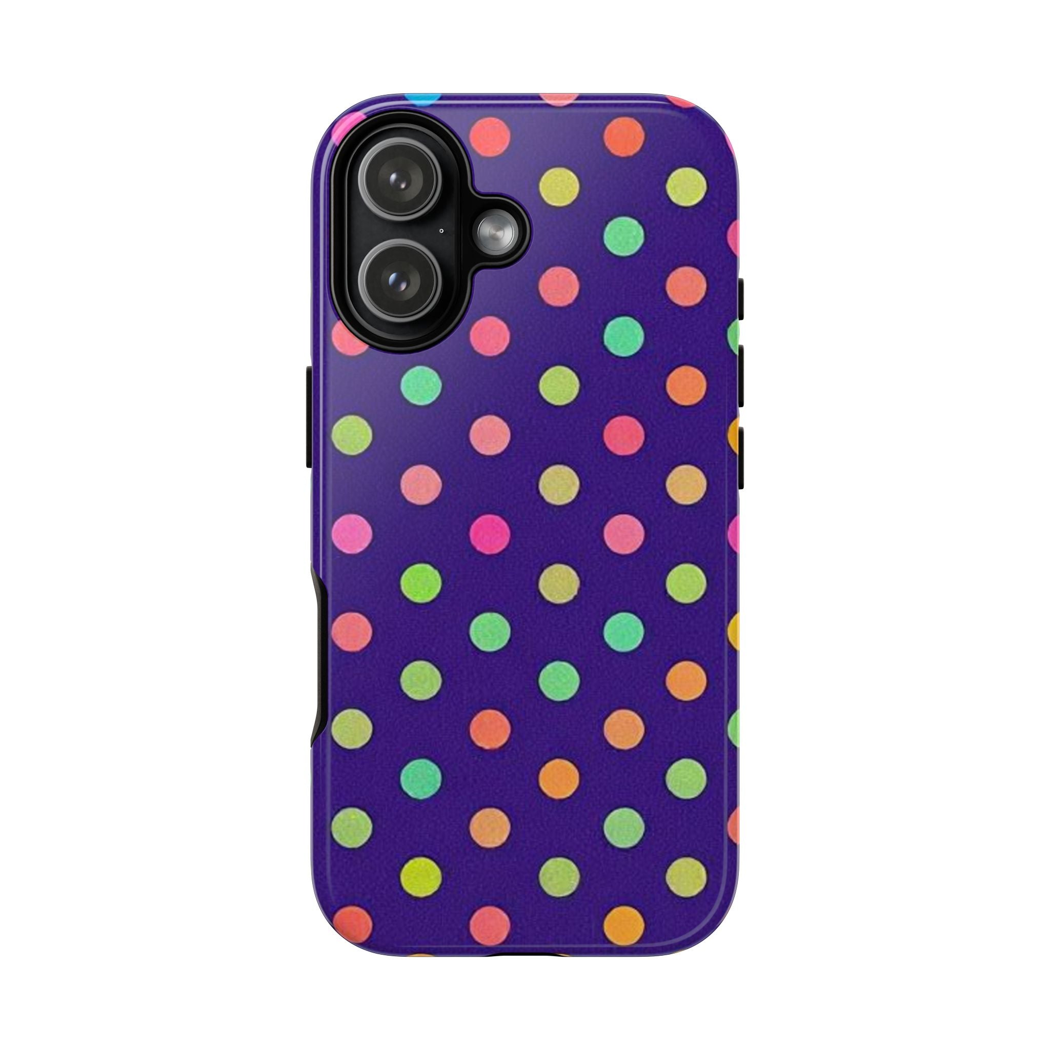 Colorful Polka Dot Tough Phone Case for iPhone
