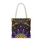 Purple & Yellow Design Tote Bag