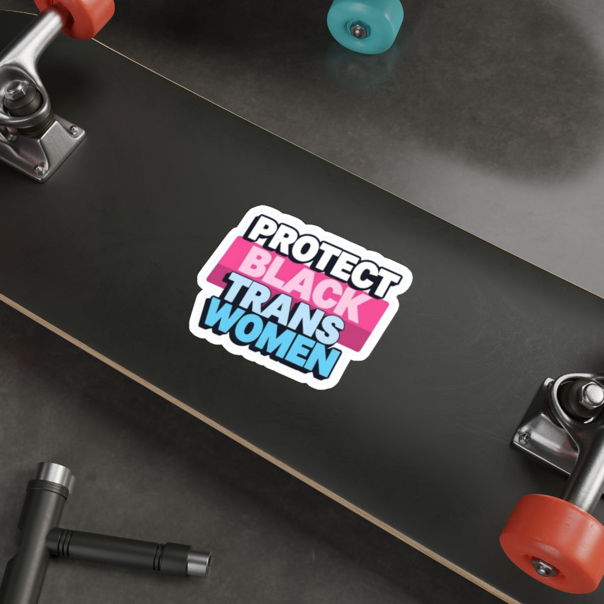 Die-Cut Stickers - PROTECT BLACK TRANS WOMEN