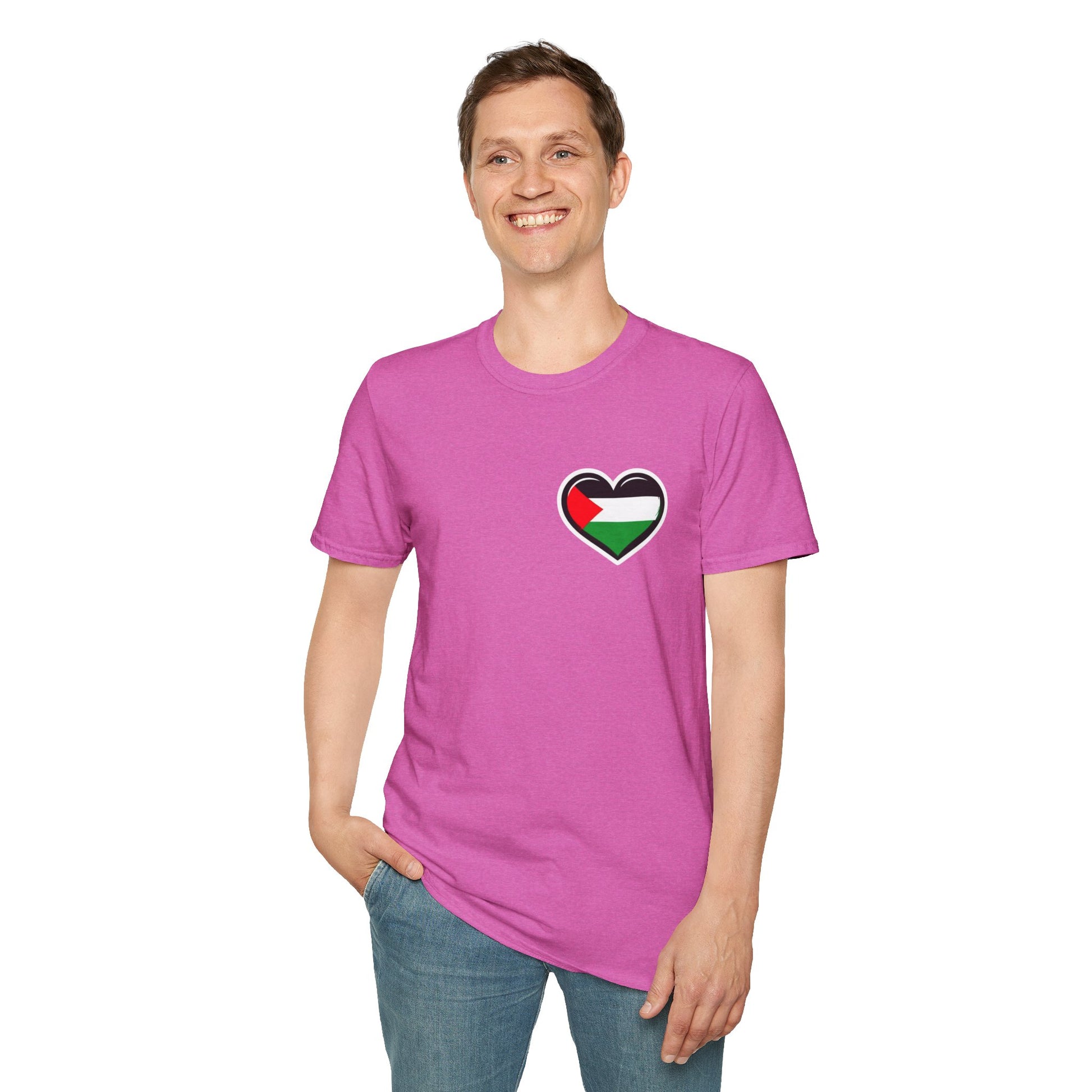 Unisex Softstyle T-Shirt: Stand with Gaza & We Are All Palestine Graphic Tee