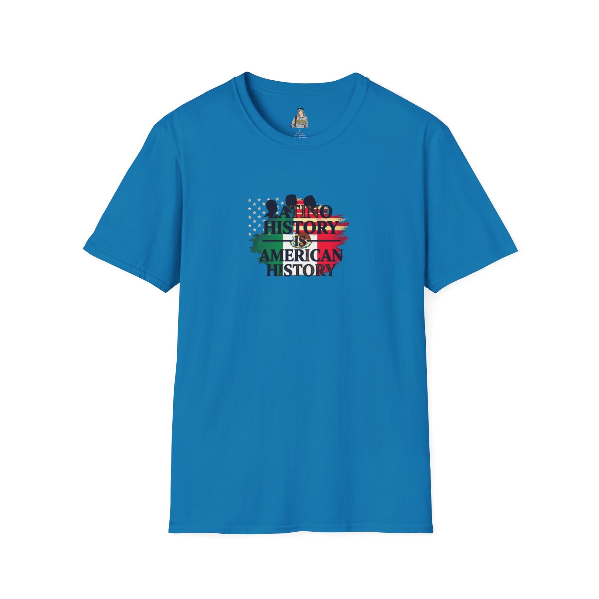 Unisex Softstyle T-Shirt - 'Latino History is American History' Graphic Tee