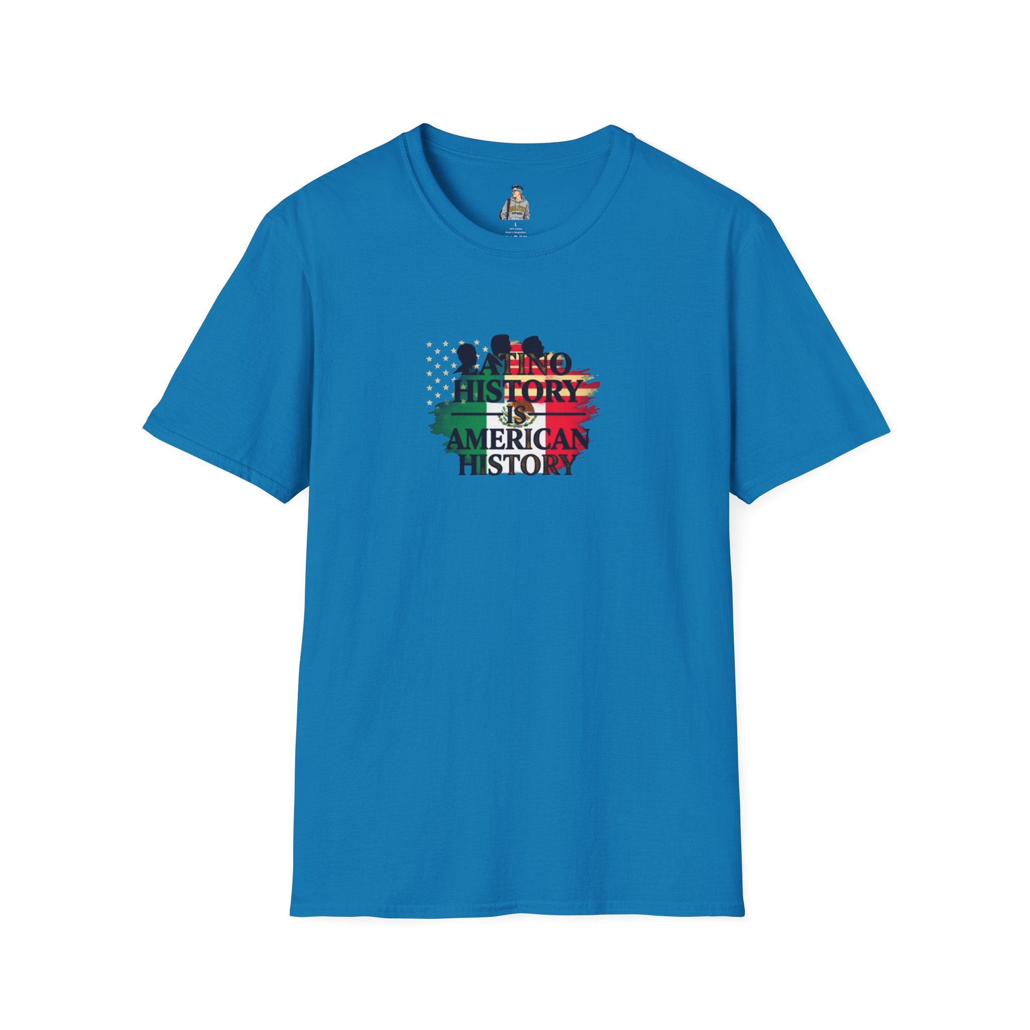 Unisex Softstyle T-Shirt - 'Latino History is American History' Graphic Tee
