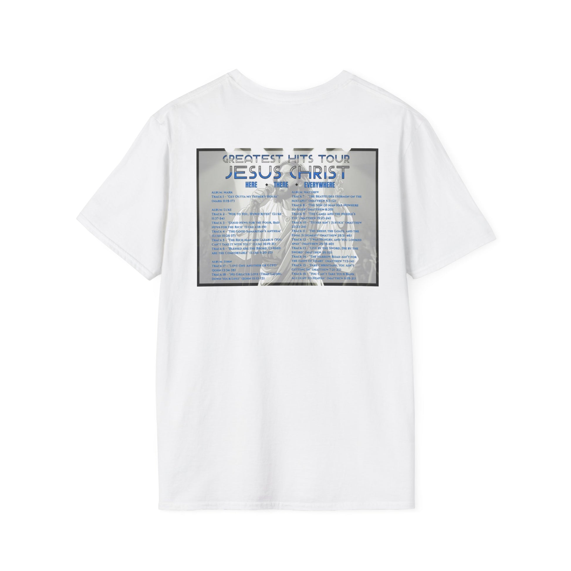 Unisex Softstyle T-Shirt - Jesus Christ Greatest Hits Tour Tee